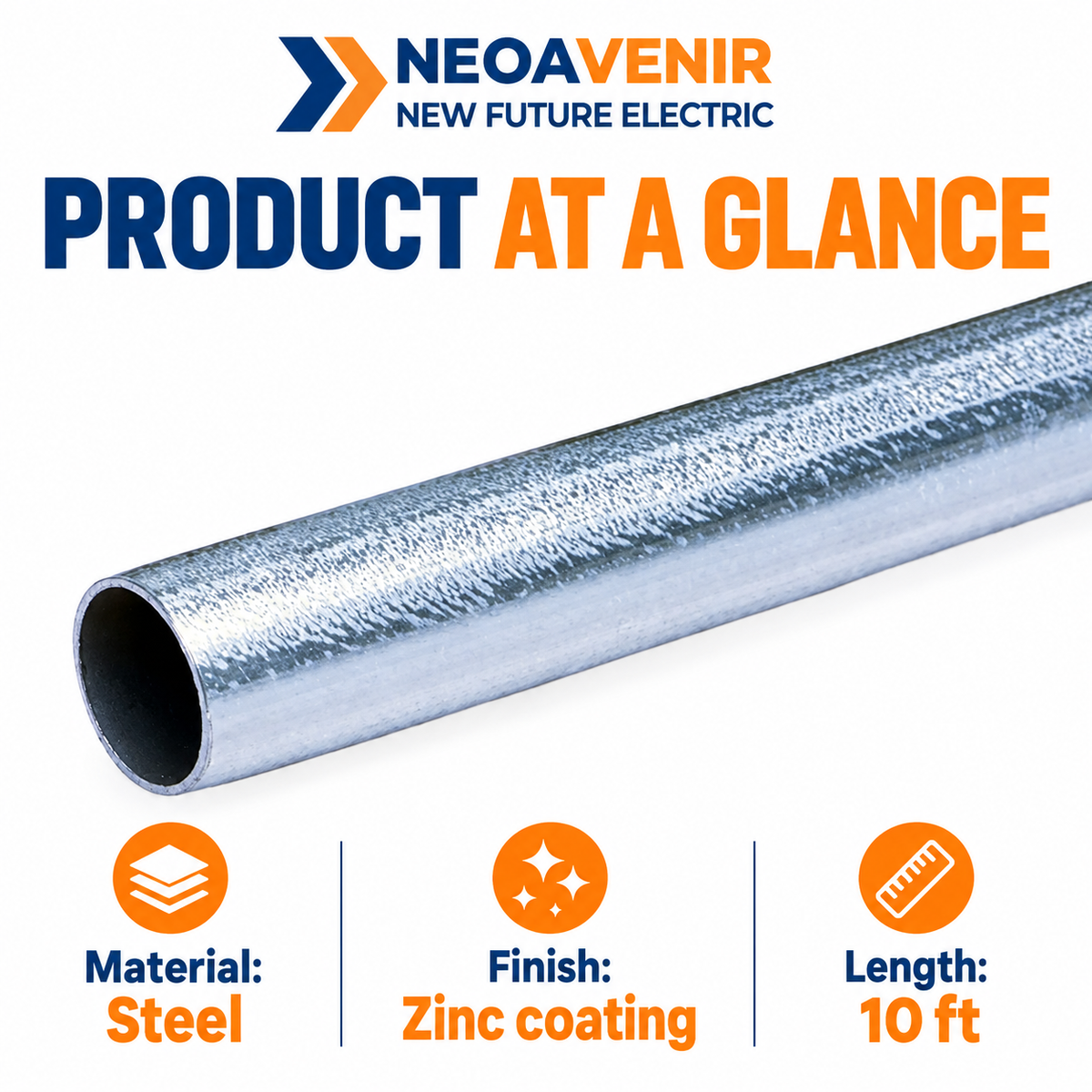 NeoAvenir 10 ft EMT conduit — image 7