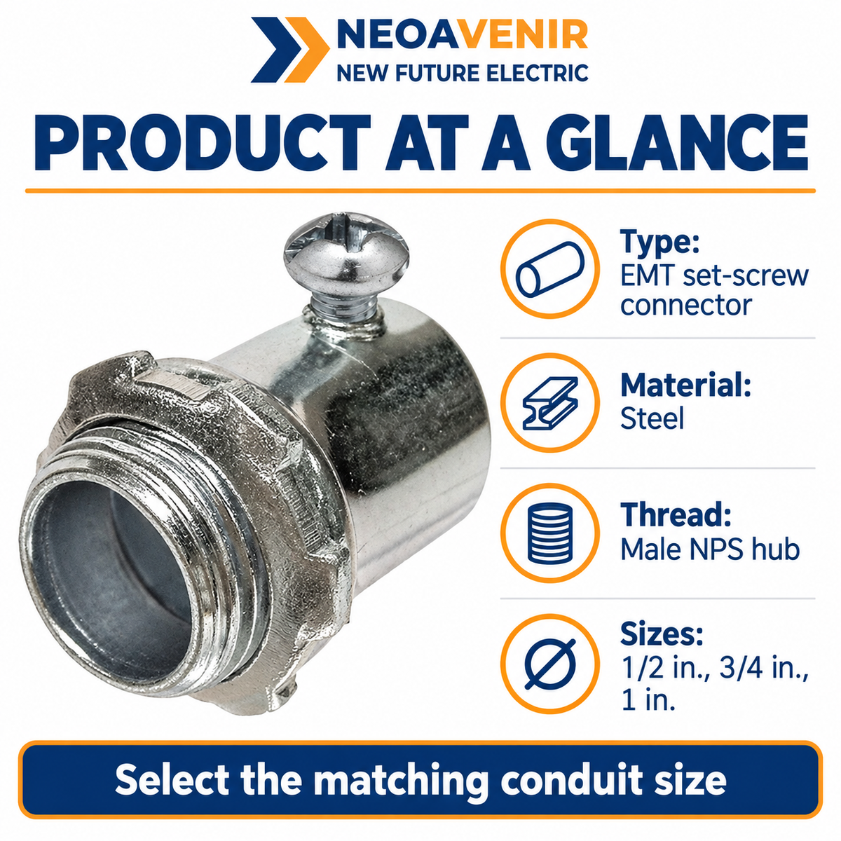 NeoAvenir emt connector — product image 7