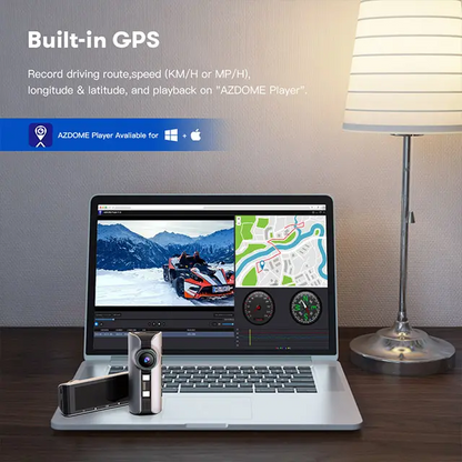 AZDOME M550 Max 4K 3 Channel Dash Cam, Dual STARVIS Sensors, 4K+2.5K+1080P,