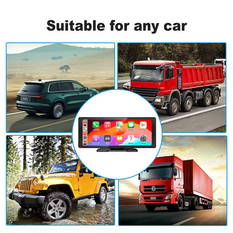 10.26-inch CarPlay with Wireless Android Auto and 4k 2-Channel Dash Camera