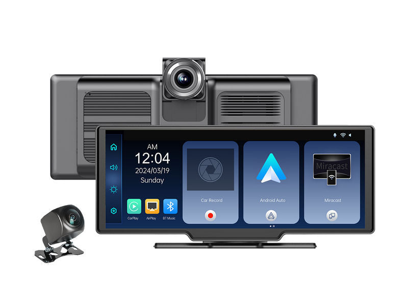 10.26-inch CarPlay with Wireless Android Auto and 4k 2-Channel Dash Camera