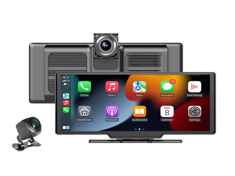 10.26-inch CarPlay with Wireless Android Auto and 4k 2-Channel Dash Camera