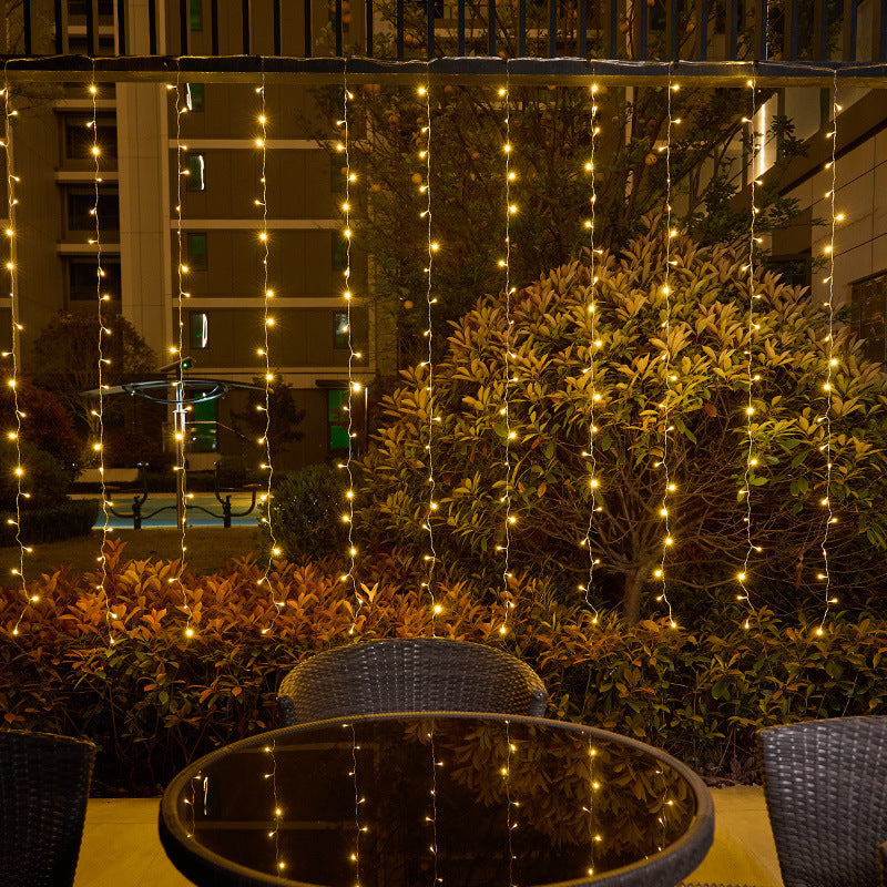 LED Curtain Lights, 300 LEDs 10 x 10 ft Fairy Lights
