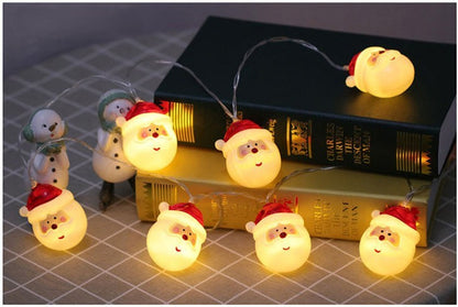 Santa Claus Christmas Lights, Xmas String Lights Waterproof 6 ft 10 LEDs