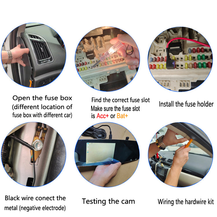 Dash Cam Hardwire Kit, Acc Hardwire Kit for Dash Camera Type C