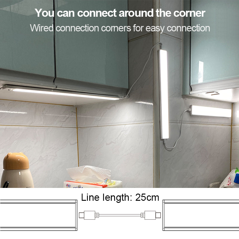 Hand wave, Motion Sensor 3 Pack 15.7" Under Cabinet Counter Led Light Plug in