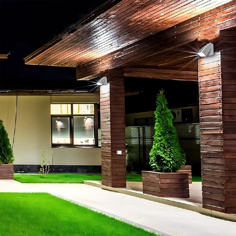 LED Wall Pack Light with Dusk-to-Dawn Photocell, 0-90° Adjustable