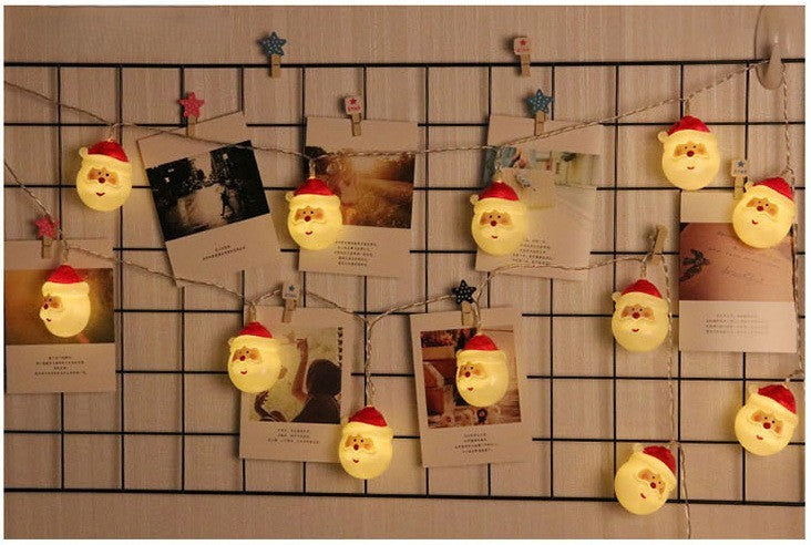 Santa Claus Christmas Lights, Xmas String Lights Waterproof 6 ft 10 LEDs