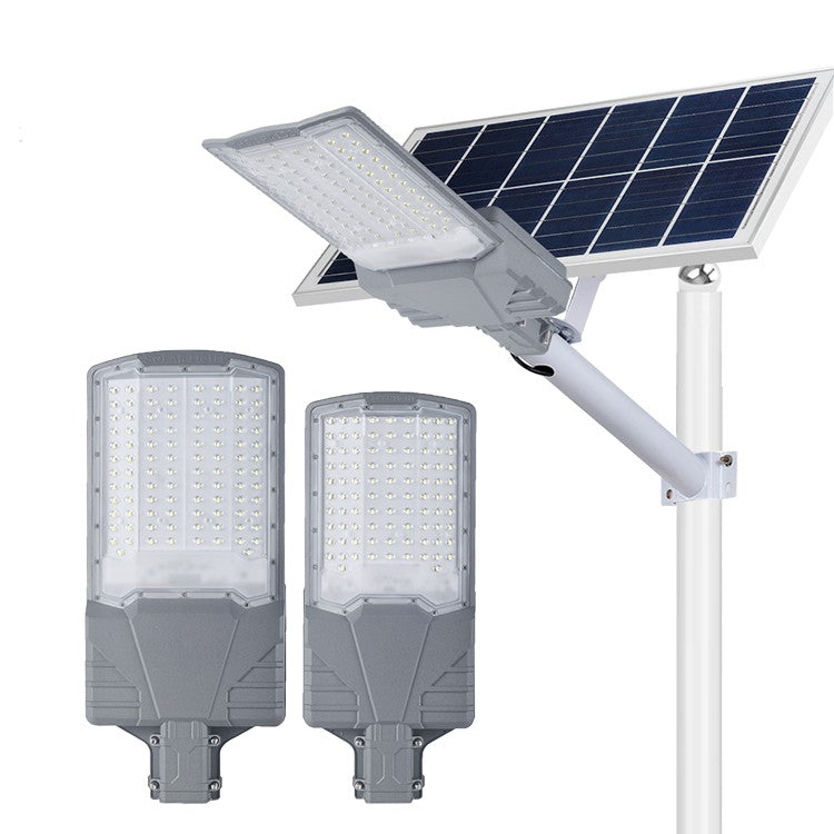 Solar Street Lights Outdoor, Commercial Parking Lot Light Dusk to Dawn IP67 Waterproof 6500K Solar Security Flood Lights Solar Lamp for Yard, Road, Basketball Courts