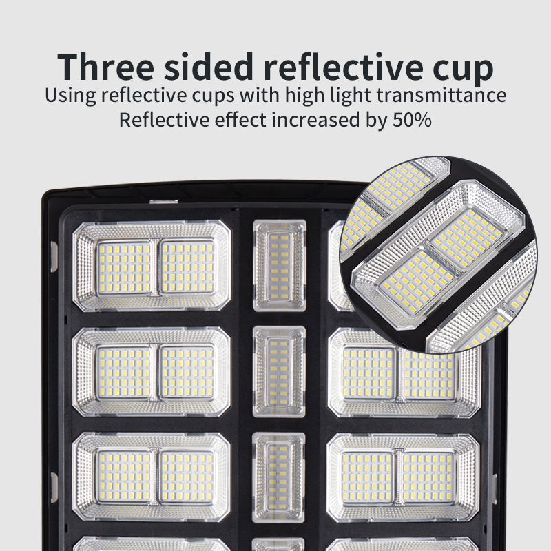 Solar Street Lights, dusk-to-dawn Parking Lot Lights with Motion Sensor and Remote