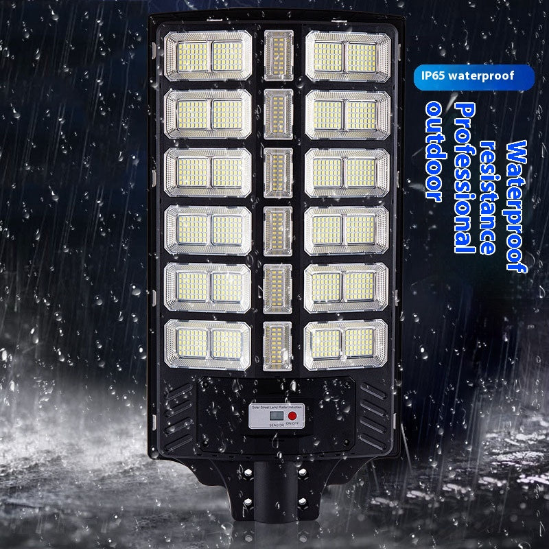 Solar Street Lights, dusk-to-dawn Parking Lot Lights with Motion Sensor and Remote