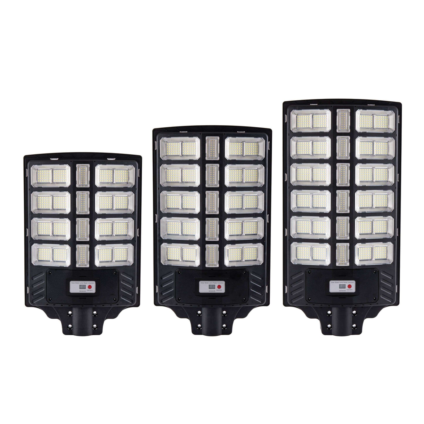 Solar Street Lights, dusk-to-dawn Parking Lot Lights with Motion Sensor and Remote