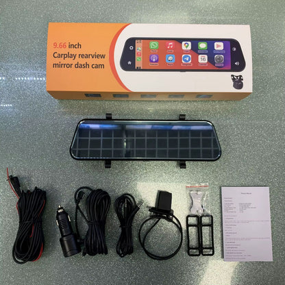 4K Mirror Wireless Car Play with Dual Dash Camera 10” IPS Screen with WIFI