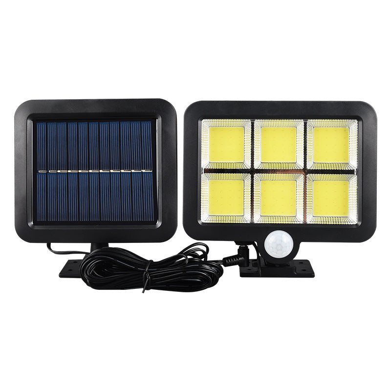 120 LED Motion Sensor Wall Solar Light with Separated Solar Panel