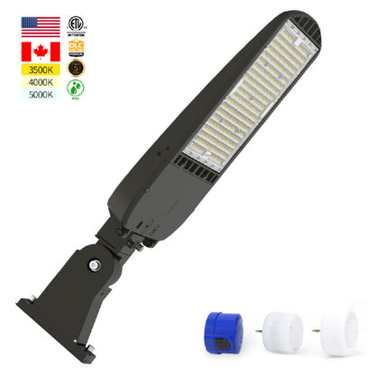 LED Area/Flood Light Pro-Series, Outdoor IP65, Pre-Select 3 Wattage 150-200-240 watts, 3CCT, 150Lm/W, 120-347V