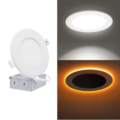 WIFI RGB 4 Inch Smart LED Canless Recessed Pot Light with Night Light