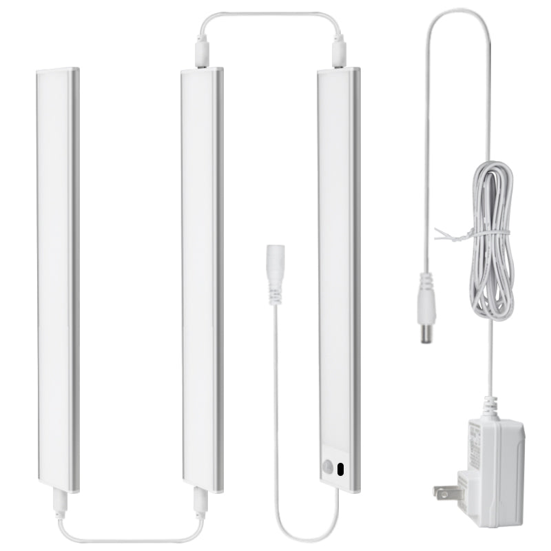 Hand wave, Motion Sensor 3 Pack 15.7" Under Cabinet Counter Led Light Plug in