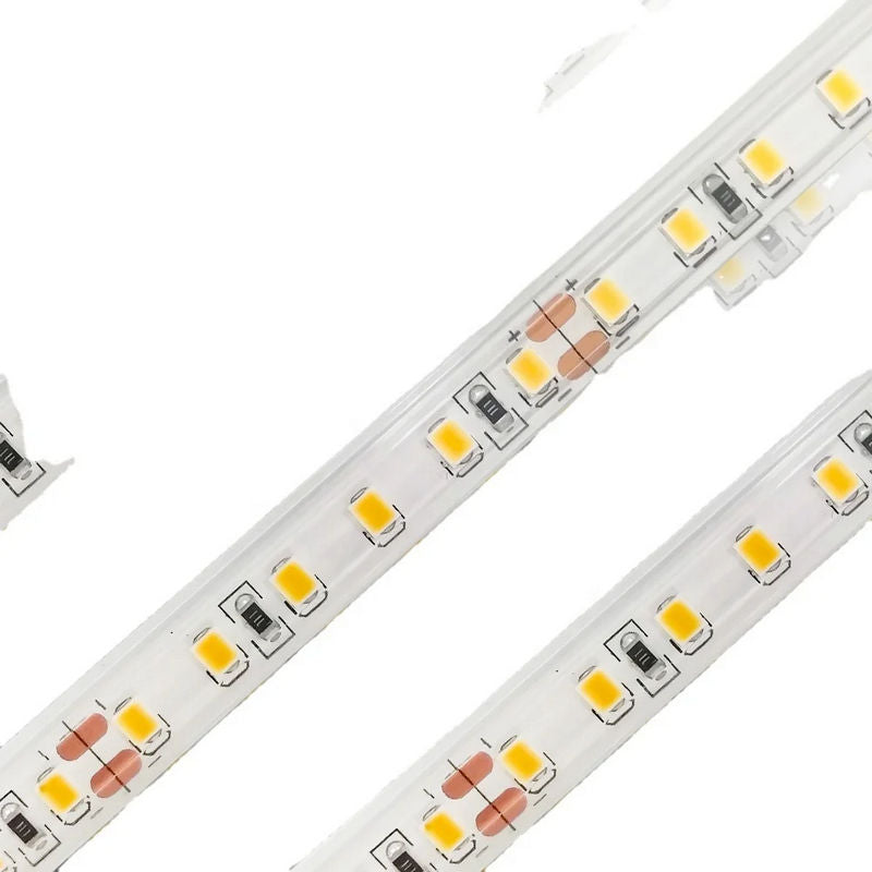 2835 LED Strip Light 24V DC, 600 LEDs, High CRI 90+, 12W/M Flexible LED Tape Light, 8mm Slim Cuttable LED Strip, IP20 Indoor, cETLus Certified, 5M Roll