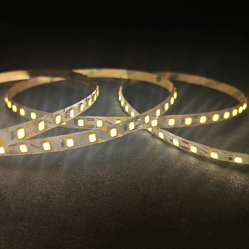Side-Bending 600 LEDs Strip Light 24V DC, 6mm Slim Flexible LED Tape, High CRI 90+, 10W/M, 3000K Warm White / 4000K Neutral White, Architectural & Signage LED Strip, ETL Certified, 5M Roll