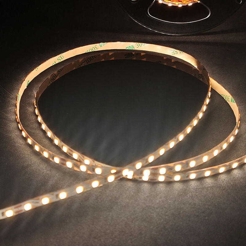 Side-Bending 600 LEDs Strip Light 24V DC, 6mm Slim Flexible LED Tape, High CRI 90+, 10W/M, 3000K Warm White / 4000K Neutral White, Architectural & Signage LED Strip, ETL Certified, 5M Roll