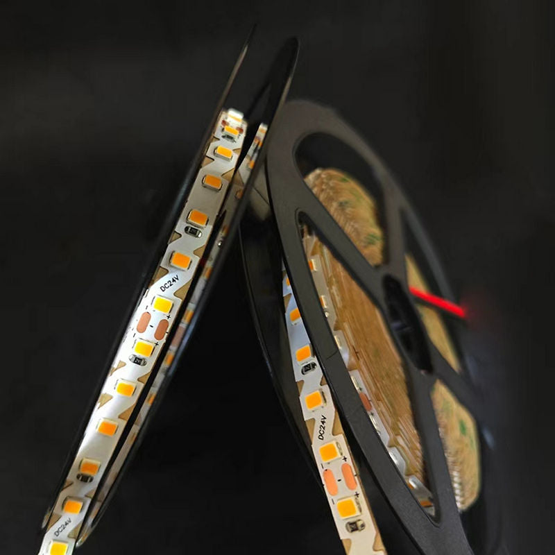 Side-Bending 600 LEDs Strip Light 24V DC, 6mm Slim Flexible LED Tape, High CRI 90+, 10W/M, 3000K Warm White / 4000K Neutral White, Architectural & Signage LED Strip, ETL Certified, 5M Roll