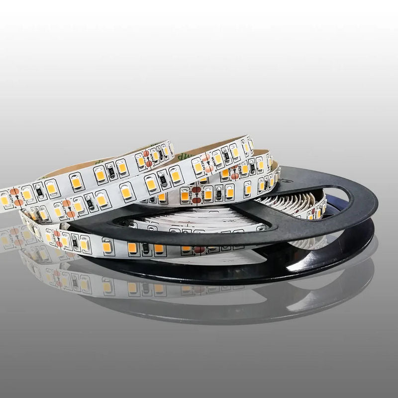 2835 LED Strip Light 24V DC, 600 LEDs, High CRI 90+, 12W/M Flexible LED Tape Light, 8mm Slim Cuttable LED Strip, IP20 Indoor, cETLus Certified, 5M Roll