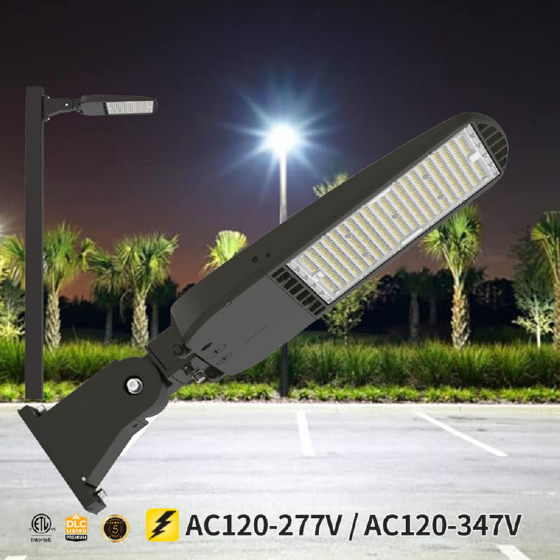 LED Area/Flood Light Pro-Series, Outdoor IP65, Pre-Select 3 Wattage 150-200-240 watts, 3CCT, 150Lm/W, 120-347V