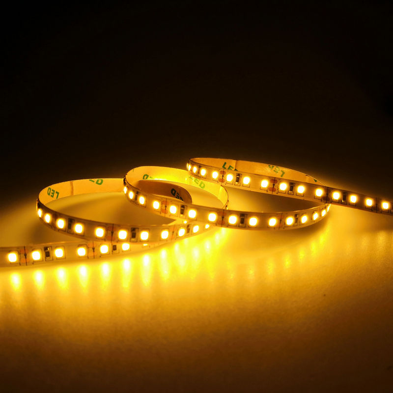 2835 LED Strip Light 24V DC, 600 LEDs, High CRI 90+, 12W/M Flexible LED Tape Light, 8mm Slim Cuttable LED Strip, IP20 Indoor, cETLus Certified, 5M Roll
