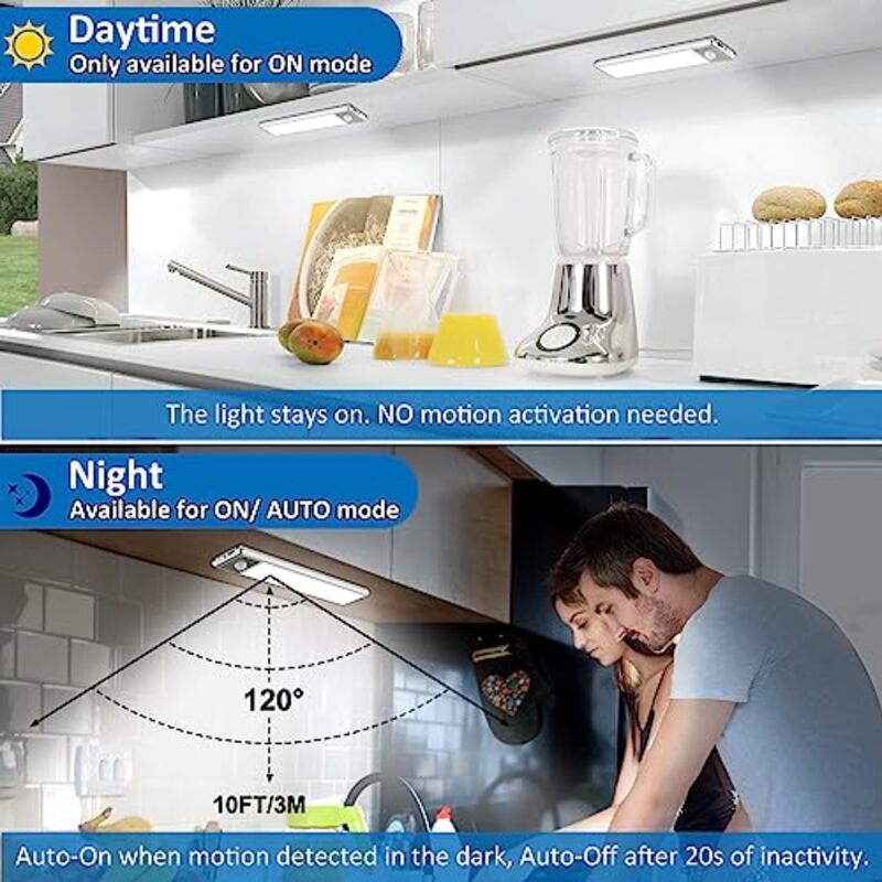 20cm Rechargeable Led Motion Sensor Under Cabinet Lights