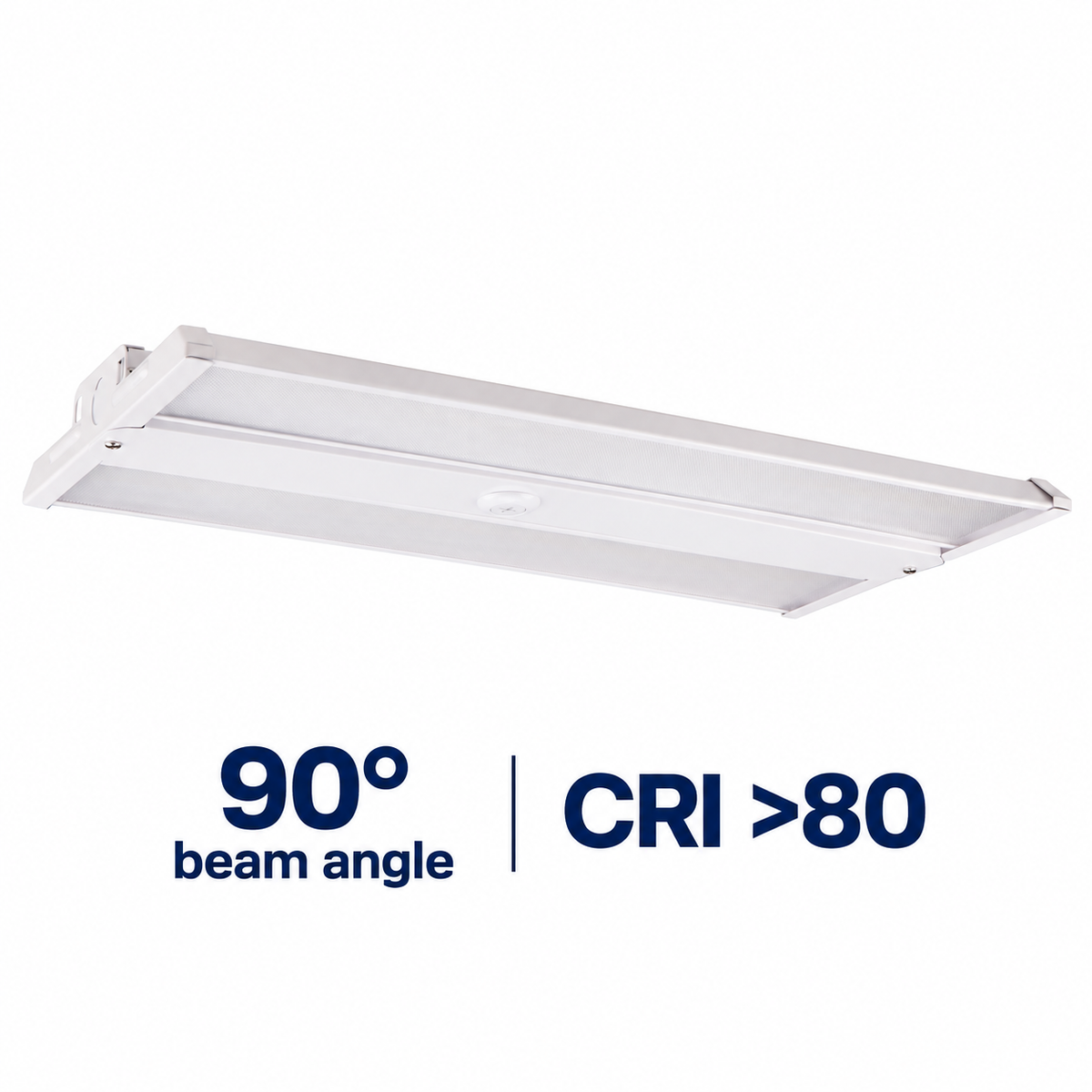 Linear high bay 90-degree beam angle and CRI over 80