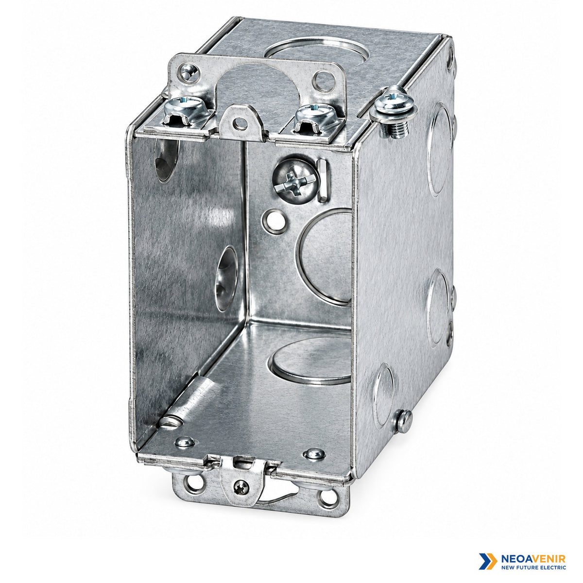 Front-oblique view of the 1004-L metal box