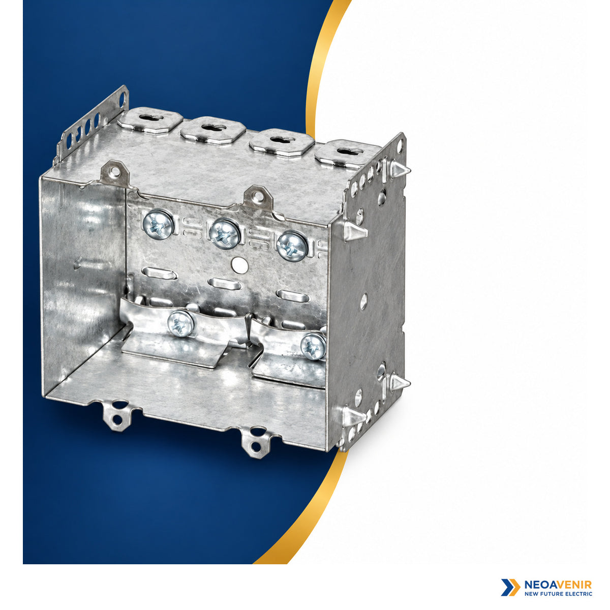 2104-LLE2 metal housing and open-front access