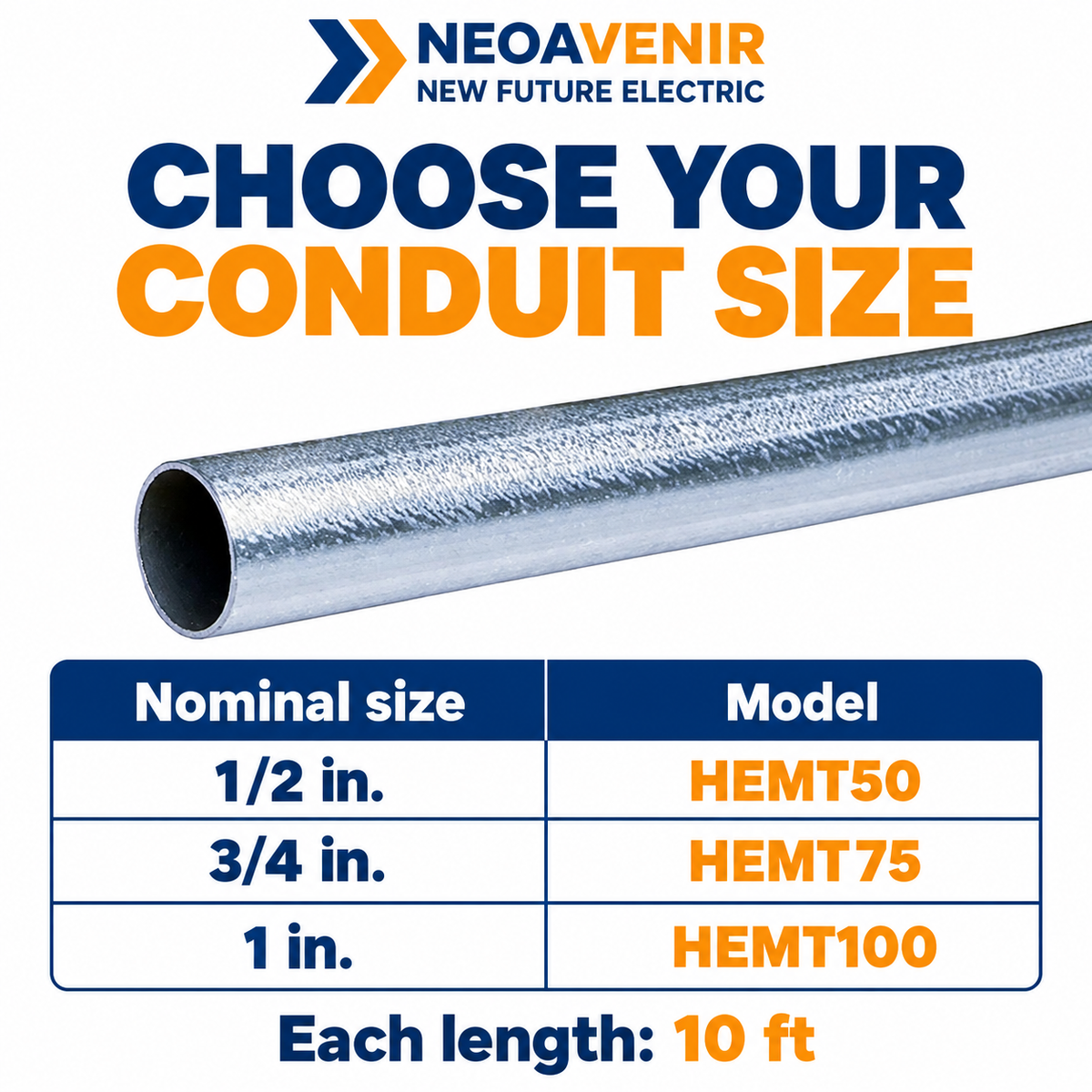 NeoAvenir 10 ft EMT conduit — image 3