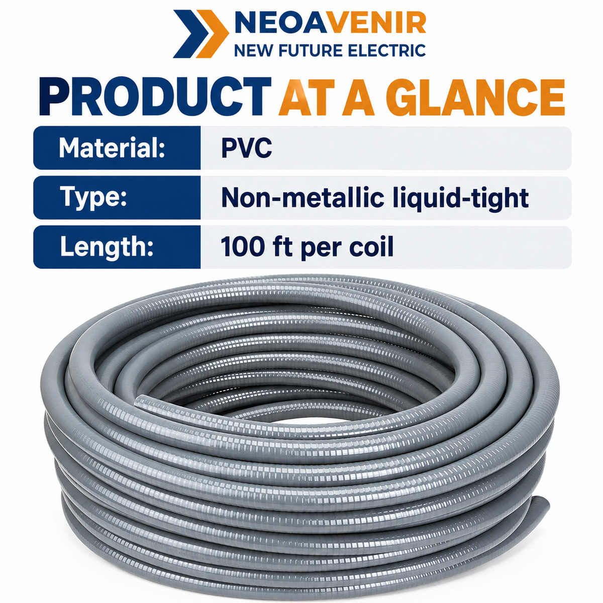 NeoAvenir 100 ft liquid-tight conduit coil — image 7