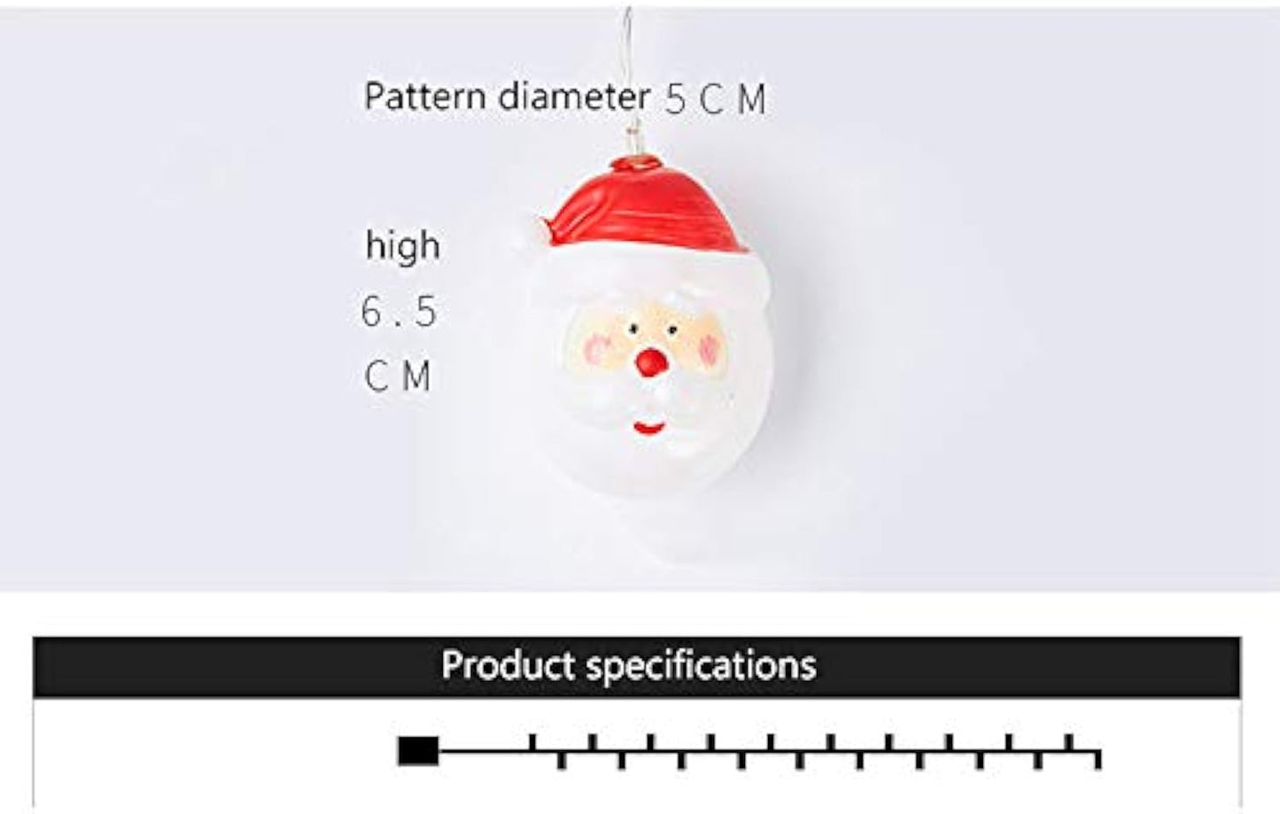 Santa Claus Christmas Lights, Xmas String Lights Waterproof 6 ft 10 LEDs