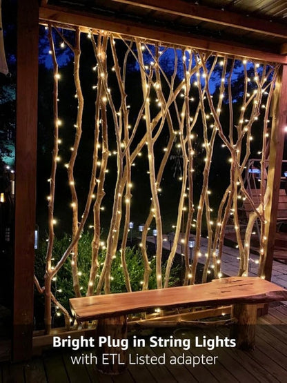 LED Curtain Lights, 300 LEDs 10 x 10 ft Fairy Lights